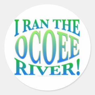 I Ran Ocoee River Runt Klistermärke