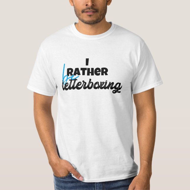 I rather be letterboxing t shirt (Framsida)