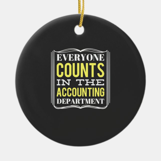 I redovisningsavdelningen julgransprydnad keramik (Framsidan)