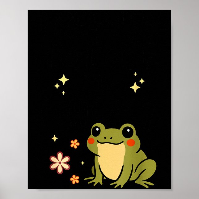 I Refuse To Lose My Whimsy – Cute Frog Quote Funny Poster (Framsidan)