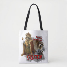 I Refuse To Tolerate Gluten funny meme bag Tygkasse