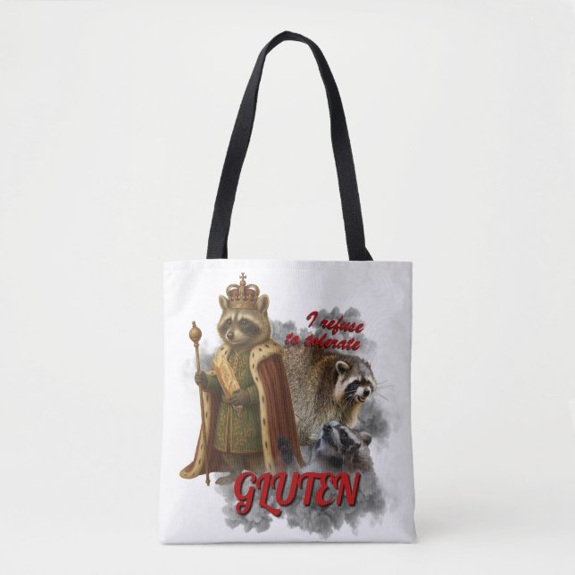 I Refuse To Tolerate Gluten funny meme bag Tygkasse (Framsida)