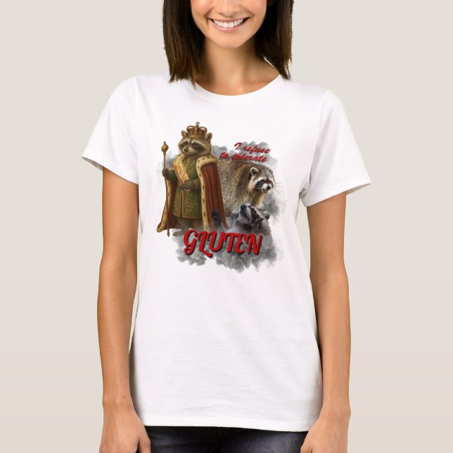 I Refuse To Tolerate Gluten meme funny men's shirt T (Framsida)
