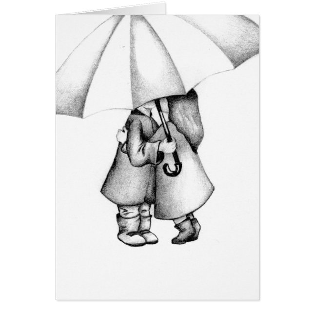 I regna hälsningskort (Framsidan)