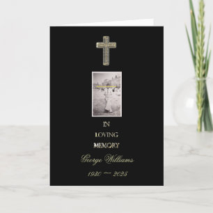 I Religiösan Golden Kor Photo (Loving Memory) Meddelande