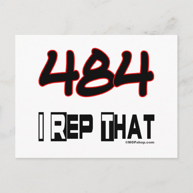 I Rep. att 484-områdeskod Vykort (Framsida)