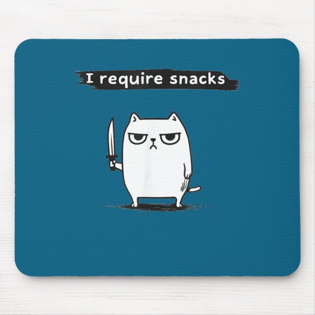 I Require Snacks Angry Cat Funny Meme  Musmatta (Framsidan)