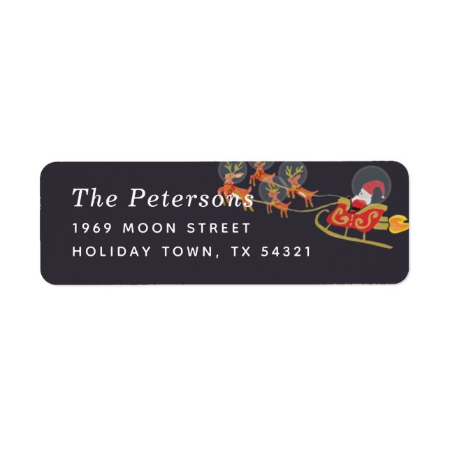 I Returadress för omloppsjul Etikett (Framsidan)