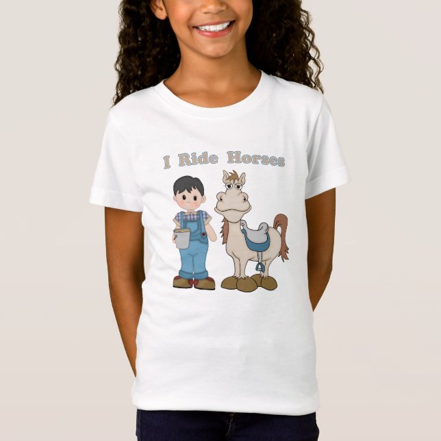 I Ride Horses T-shirt (Framsida)