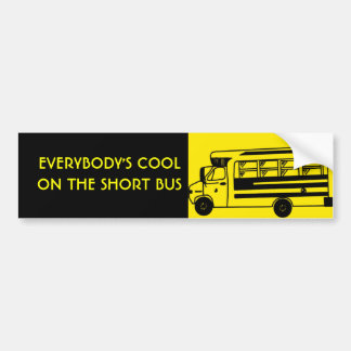 i_ride_short_bus EVERYBODYS COOLON DEN KORT BUSSEN Bildekal