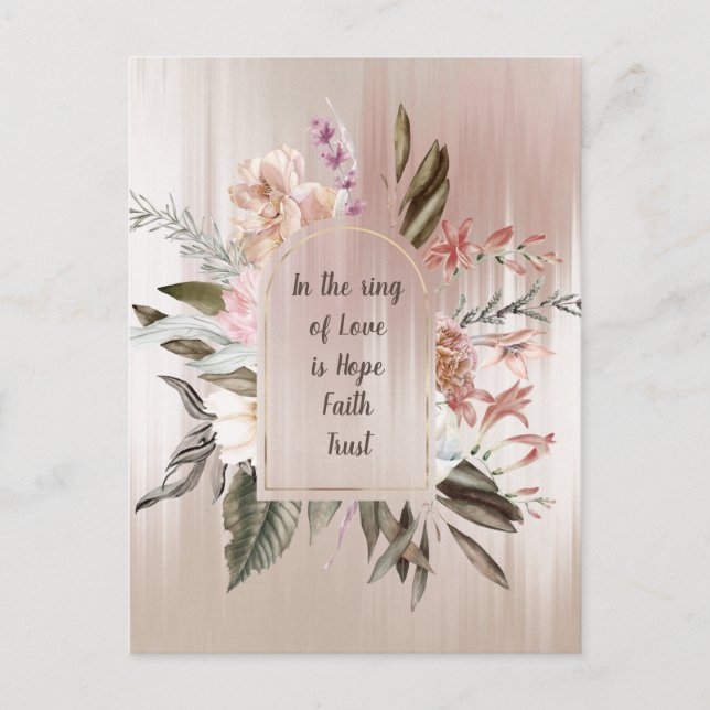 I Ring i Kärlek vykort för vattenfärg (Framsida)