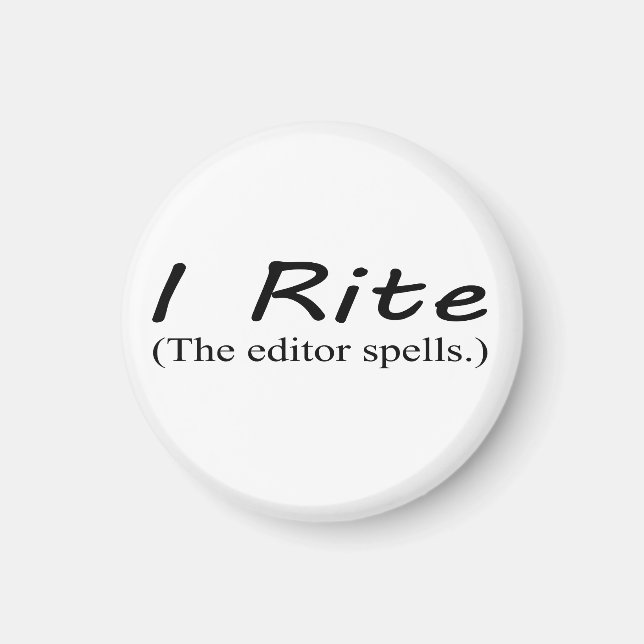 "I Rite" 1 1/4-tums runda magnet (Framsidan)