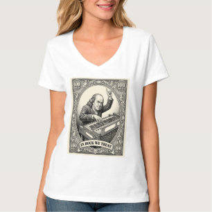 I Rock Vi Litar 100 Stenar Franklin Keyboardspecia T Shirt