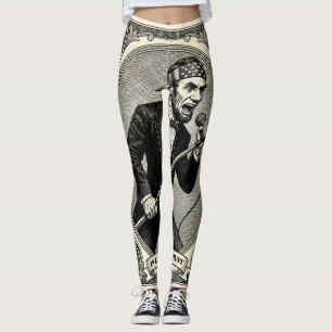 I Rock Vi Litar 5 Klippor Lincoln Sångare Leggings