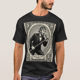 I Rock Vi Litar 5 Klippor Lincoln Sångare T Shirt