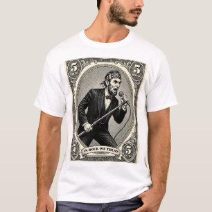 I Rock Vi Litar 5 Klippor Lincoln Sångare T Shirt