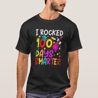 I Rocked 100 dagar Smarter Guitar Music Kids Teach T Shirt
