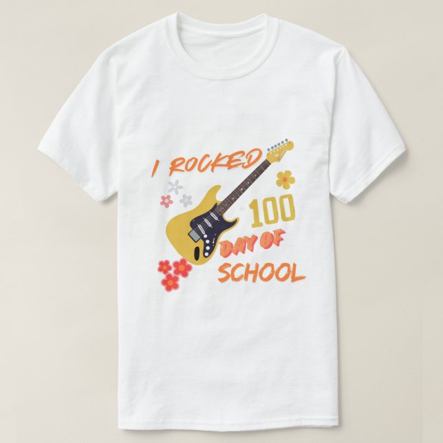 I rocked 100 days of school tee, school time shirt t (Design framsida)