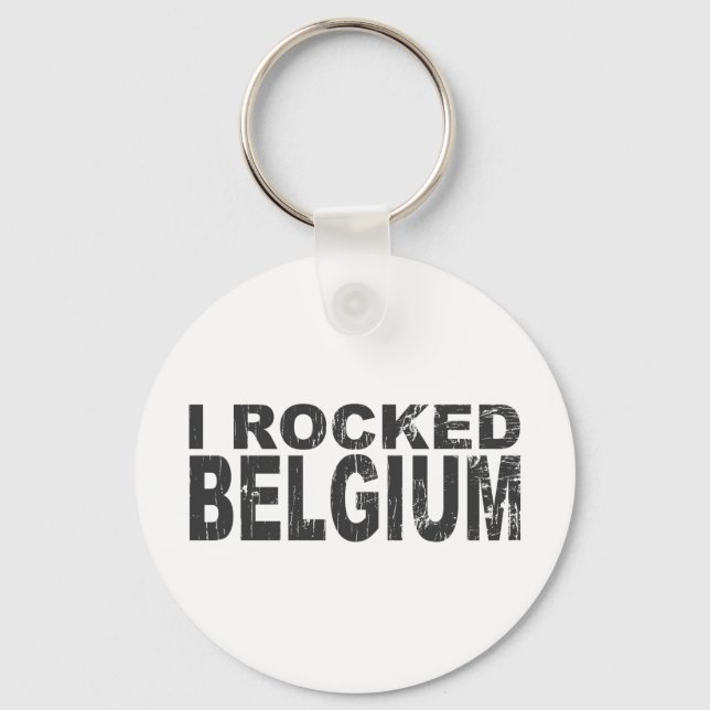 I Rocked Belgium Nyckelring (Framsida)