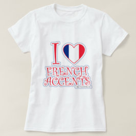 I Roligt av hjärtsjukdom Dekoraccin mot Fransk Slo Tee Shirt