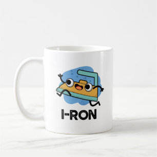 I-ron Funny Running Järn Pun Kaffemugg