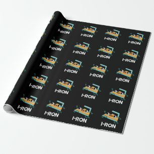 I-ron Funny Running Järn Pun Mörk BG Presentpapper
