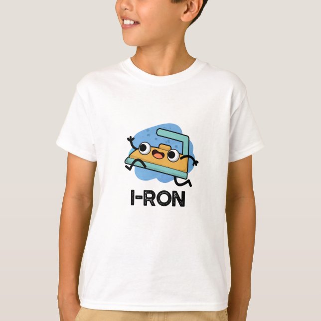 I-ron Funny Running Järn Pun T Shirt (Framsida)