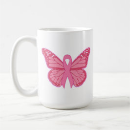 I Rosa Butterfly Kaffemugg