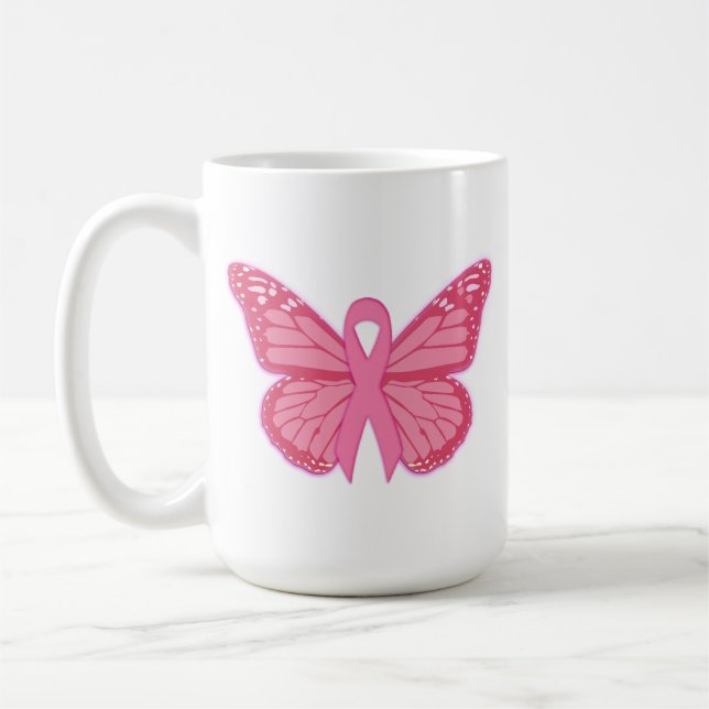 I Rosa Butterfly Kaffemugg (Vänster)