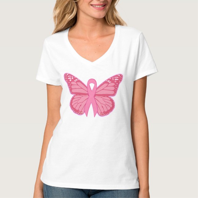 I Rosa Butterfly T Shirt (Framsida)