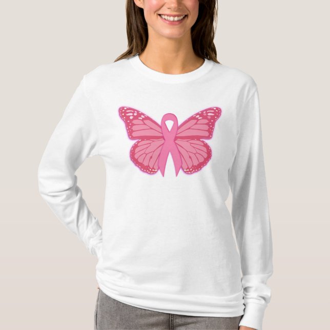 I Rosa Butterfly T Shirt (Framsida)