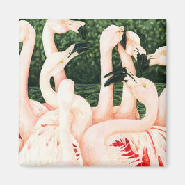 I Rosa - Flamingos Magnet