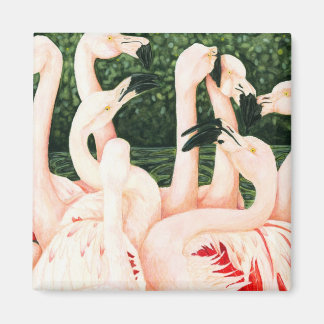 I Rosa - Flamingos Magnet
