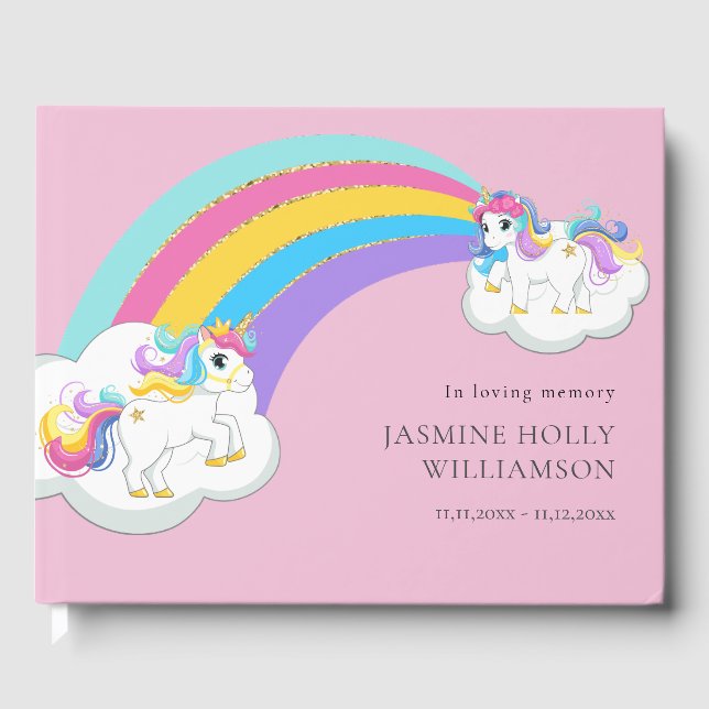 i rosa minnesbarnens begravning gästböcker (Framsida)