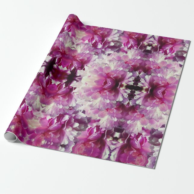  i Rosa Wrapping Papper Presentpapper (Utrullad)