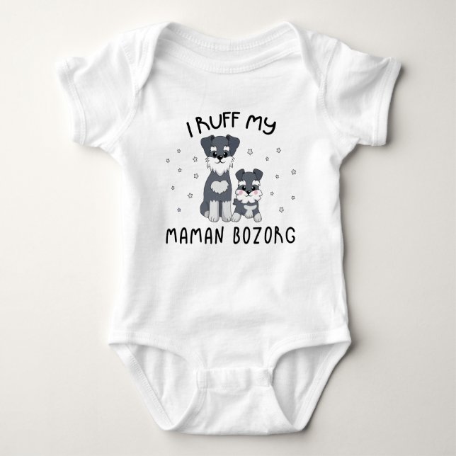 I Ruff My Maman Bozorg - Cute Puppy Hund T Shirt (Framsida)