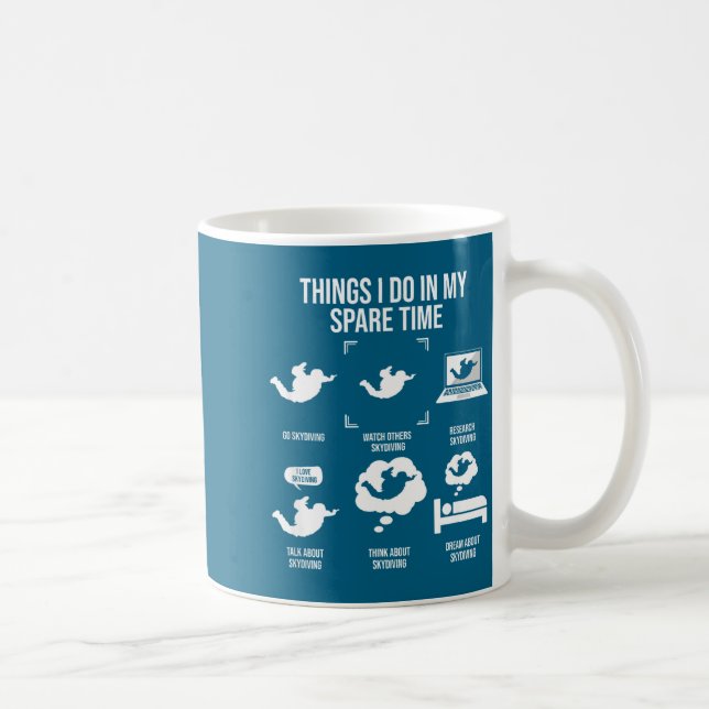 I Saker Fritid Fallskärmshoppning Kaffemugg (Höger)