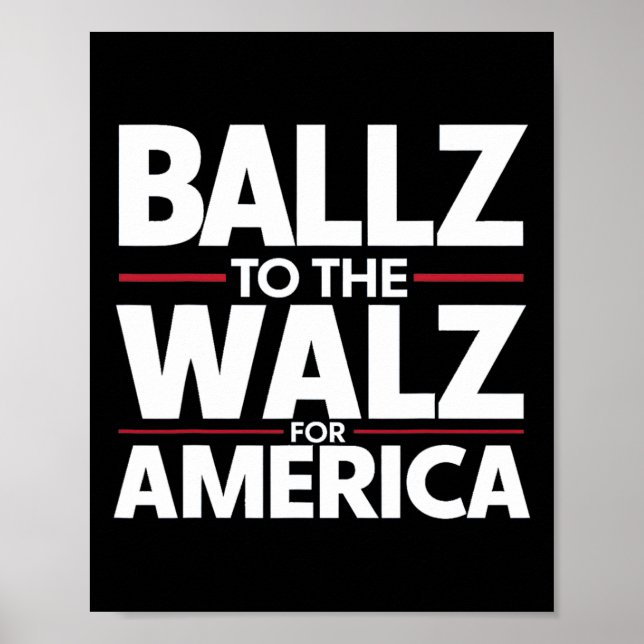 I samband med Ballz WAlzheimer Mn Kamala Harris 2 Poster (Framsidan)