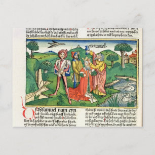 I Samuel 10 Koronation och anteckning av Saul. Vykort