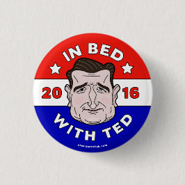 I säng med Ted knäppas klämmer fast Ted Cruz 2016/ Knapp