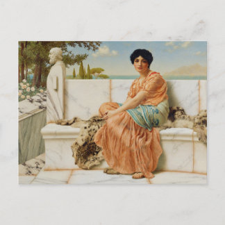 I Sapphos dagar av John William Godward 1904 Vykort