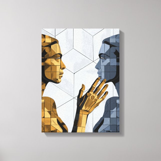 I Saw Myself II A – Self Recognition Art Canvastryck (Framsida)