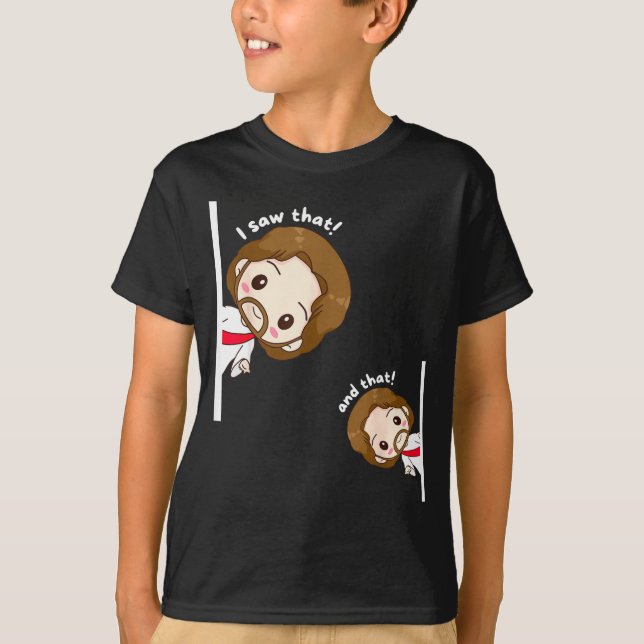 I Saw That Karma Jesus Funny Saying Quote Meme Bib T Shirt (Framsida)