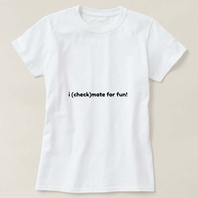 i schackmatt för roligt t shirt (Design framsida)