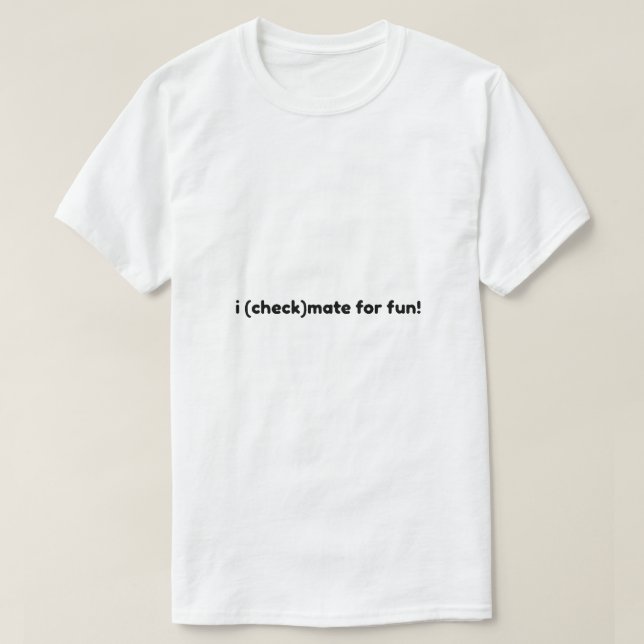 i schackmatt för roligt t shirt (Design framsida)