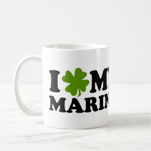 I (schamprock) min M A R I N E Kaffemugg