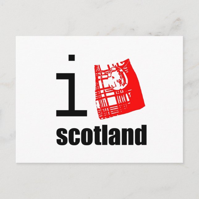 i-scotland_kilt vykort (Framsida)