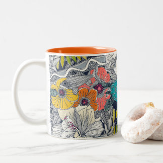 I see Hawaii dark lapis Två-Tonad Mugg