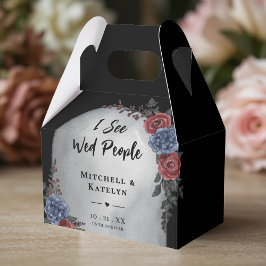 I See Wed People Headstone Floral Gothic Wedding Presentaskar