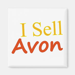 I-Sell-Avon-Vit bakgrund Magnet